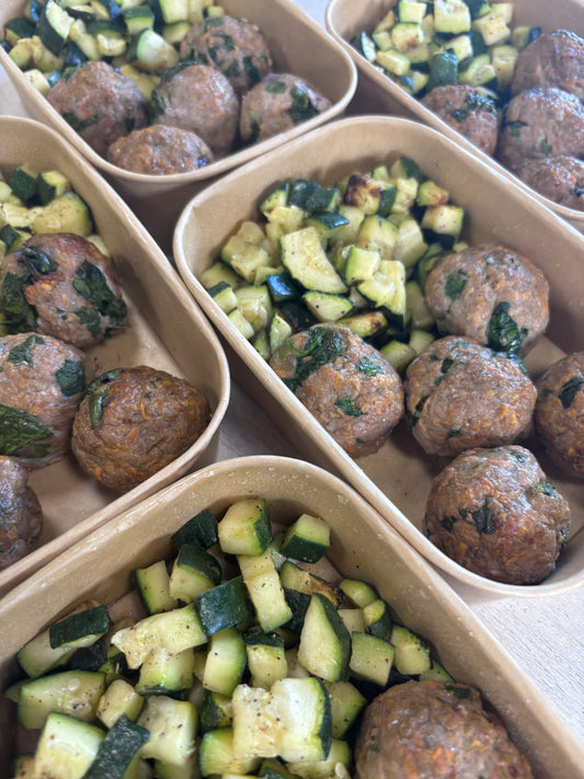 Blueberry & Sweet Potato Meatballs