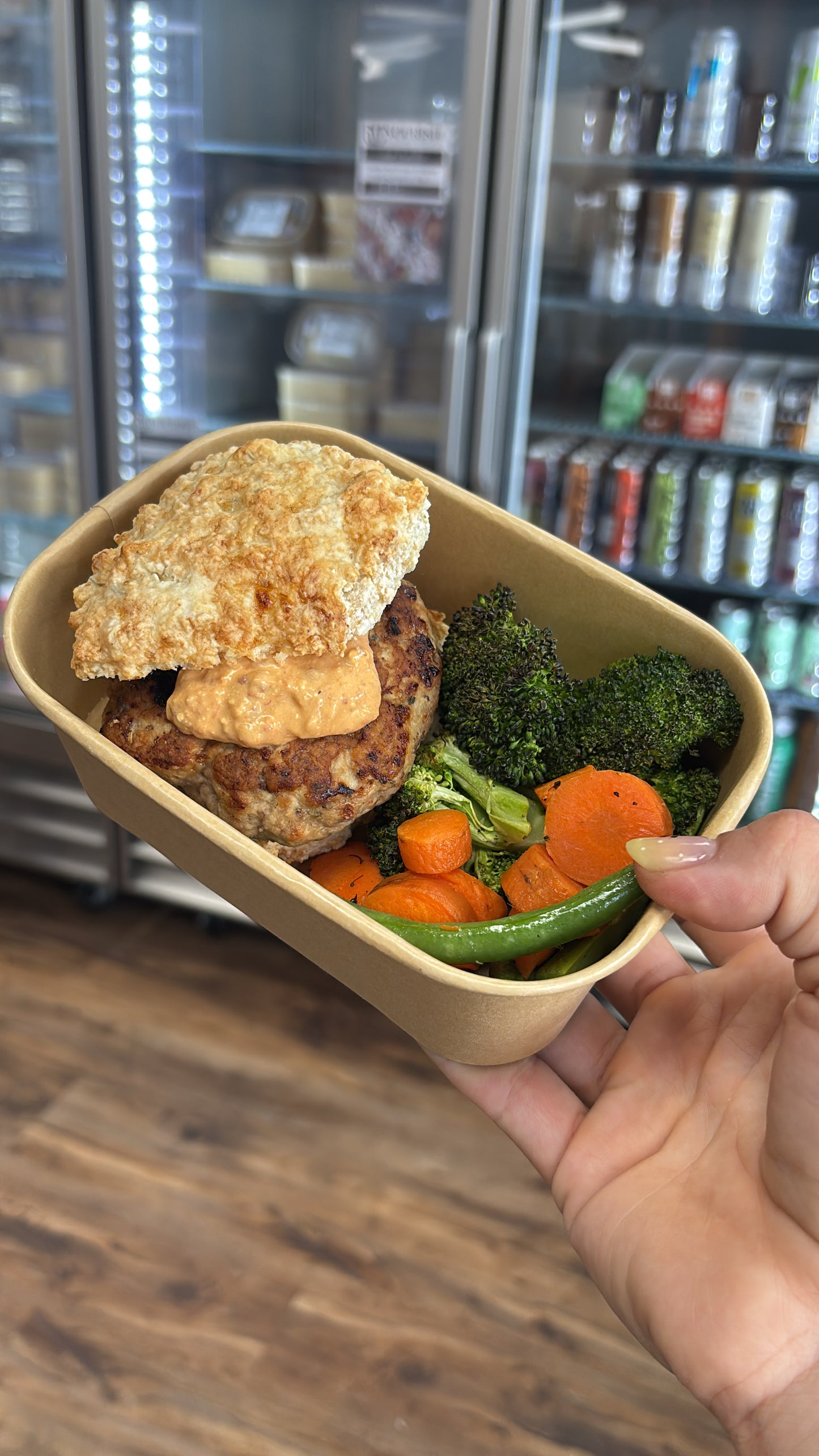Turkey Burger & Veggies