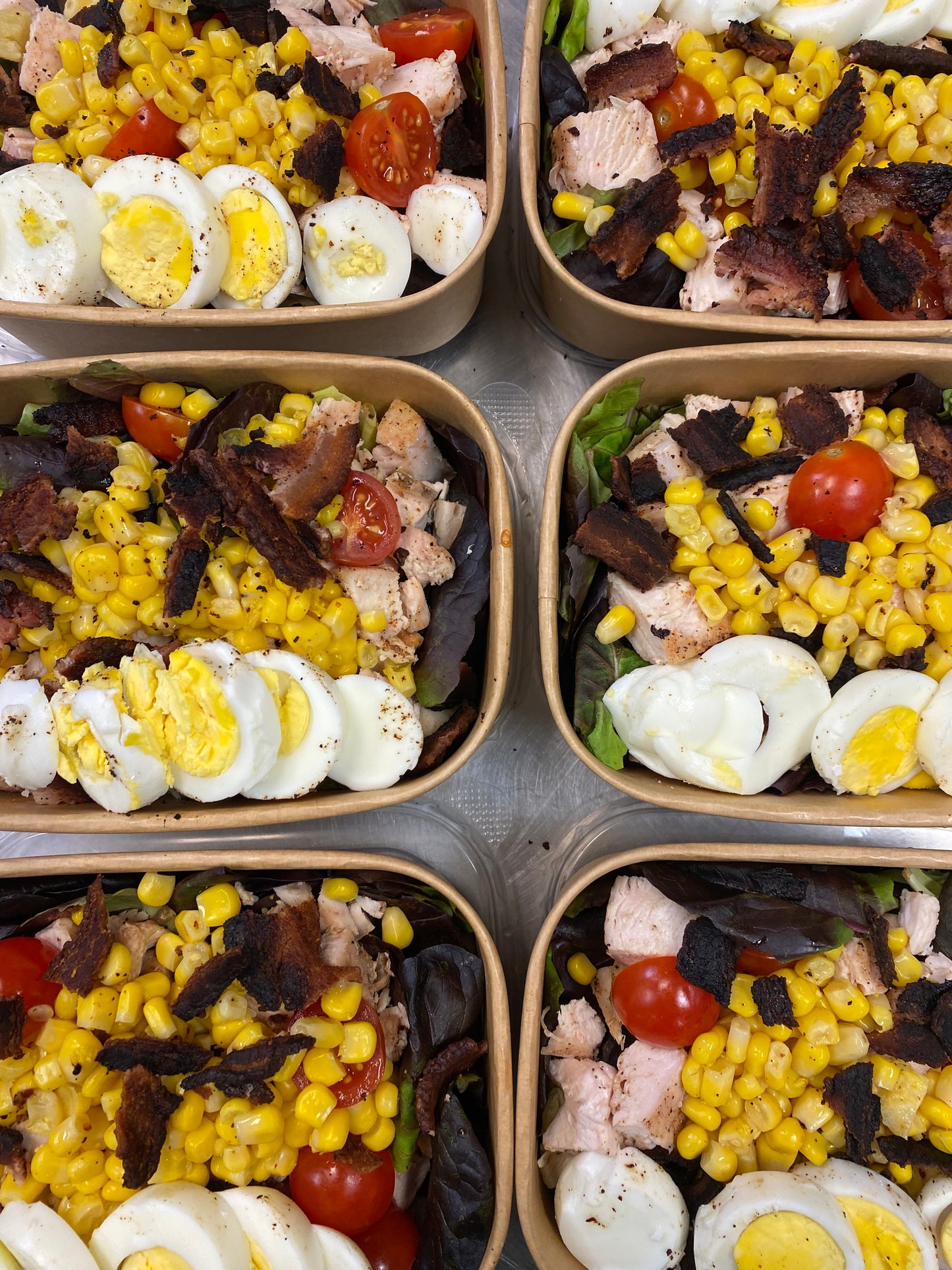 Hot Honey Shrimp Cobb Salad