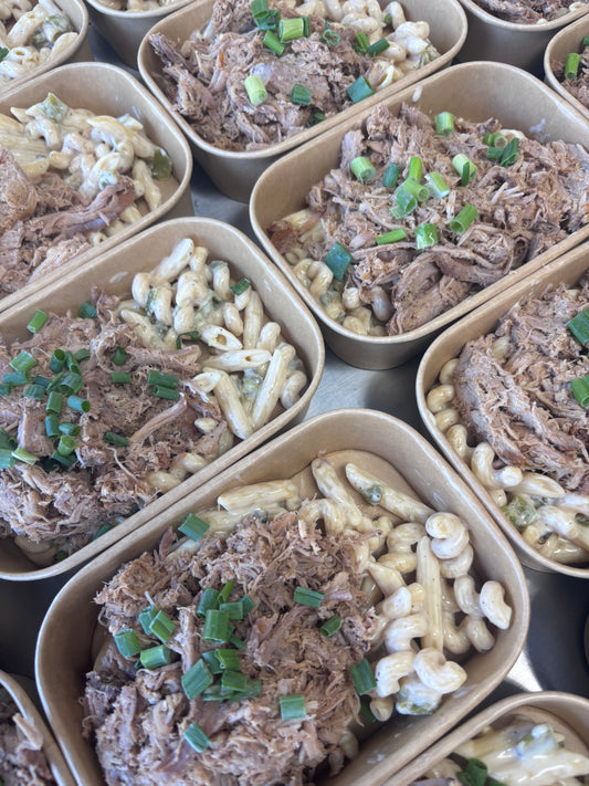 Green Chili Mac & BBQ Pork