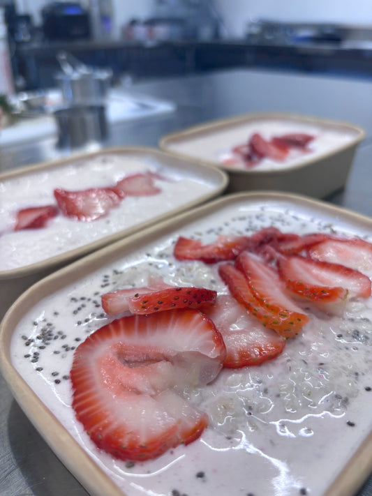 Strawberries and Cream Overnight Oats