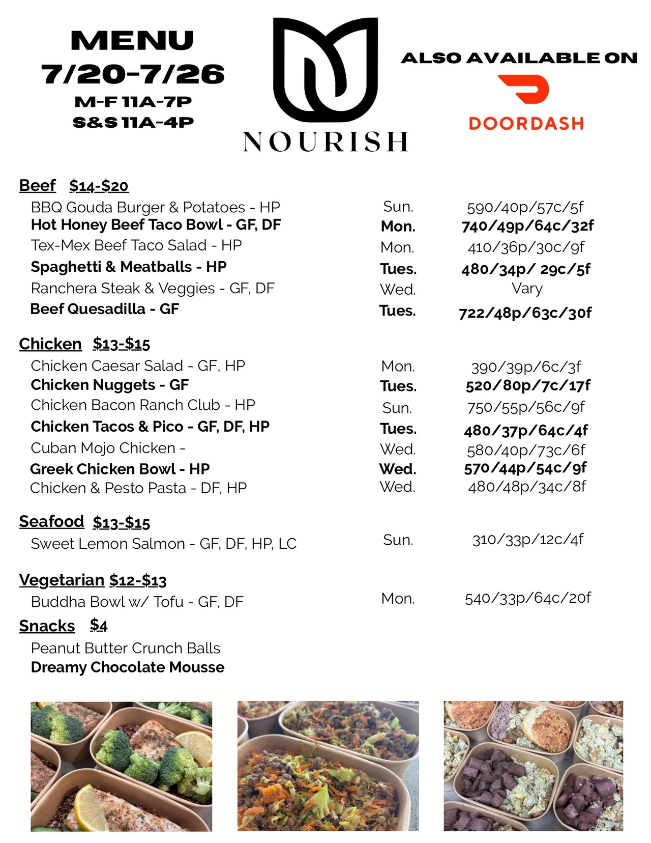 14 Meal Plan